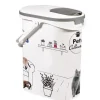 KETER Verseuse à croquettes en plastique blanc à motif chat Pet Collection cat 4 kg - 10 L
