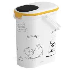 CURVER Verseuse à croquettes pour chien blanche - 4 kg