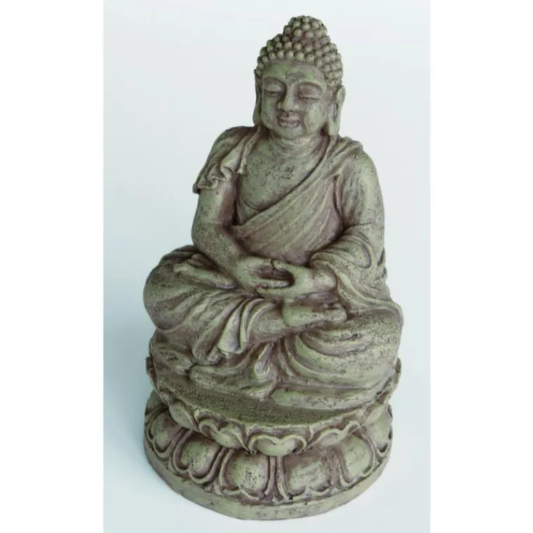 SUPERFISH Zen Déco Buddha Résine 9x9,3x15,5 cm
