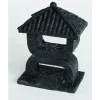 SUPERFISH Zen Déco Mini Temple Noir XS Résine 8x6x10,5 cm